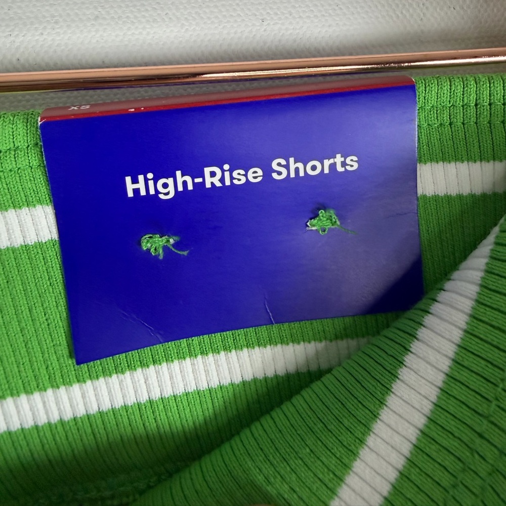 JoyLab Women's High Rise Terry Shorts,  XS - Bright Green - Picture 7 of 10